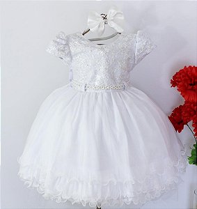 Vestido Branco Batizado